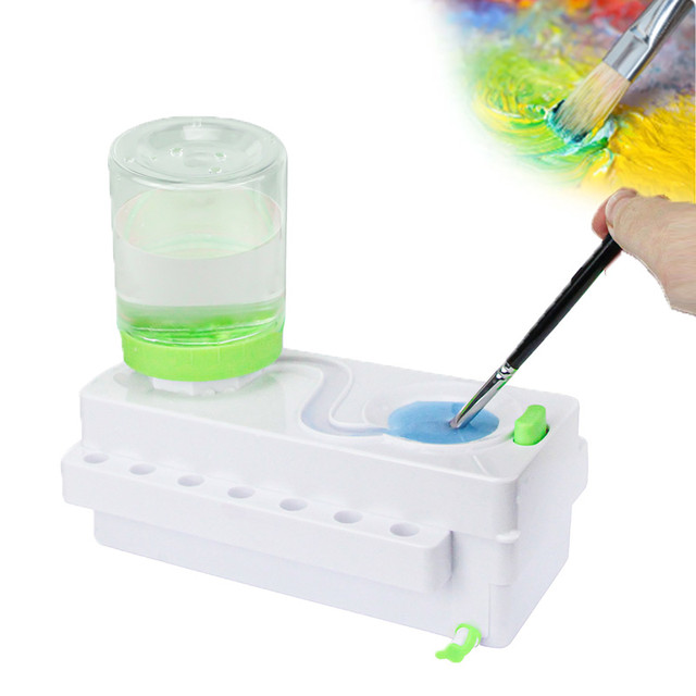 New Paint Brush Cleaner Water Circulation Paintbrush Clean Multifunctional  Paint Rinser With Drain For Acrylic Kids